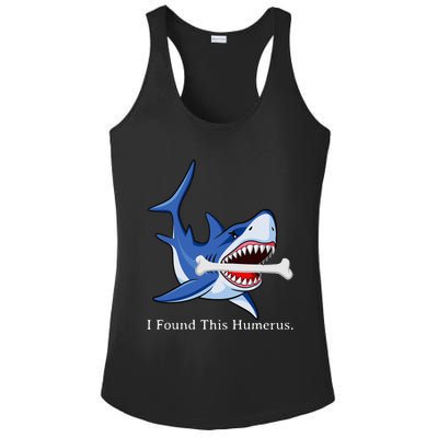 Funny Halloween Shark I Found This Humerus Costume Gift Ladies PosiCharge Competitor Racerback Tank