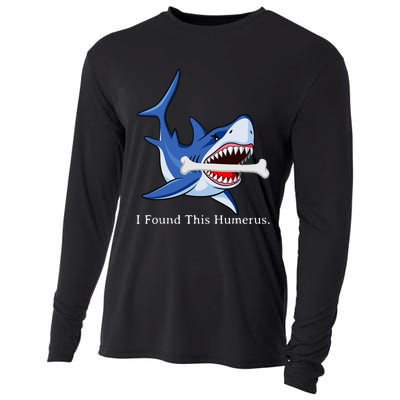 Funny Halloween Shark I Found This Humerus Costume Gift Cooling Performance Long Sleeve Crew