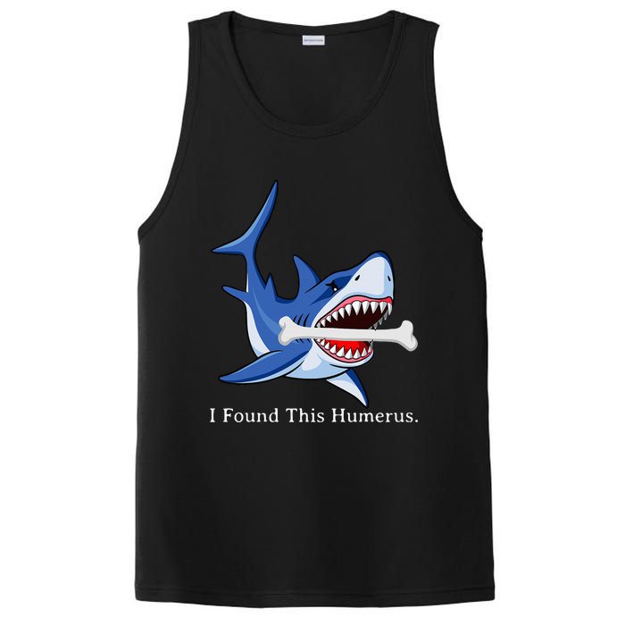 Funny Halloween Shark I Found This Humerus Costume Gift PosiCharge Competitor Tank