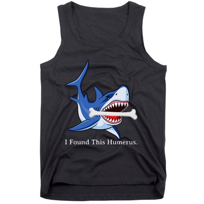 Funny Halloween Shark I Found This Humerus Costume Gift Tank Top