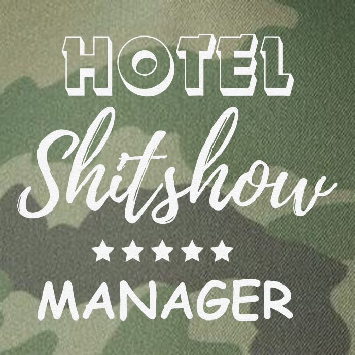 Funny Hotel Shit Show Manager Legacy Tie Dye Trucker Hat