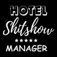 Funny Hotel Shit Show Manager Backpack