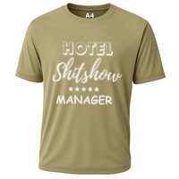 Funny Hotel Shit Show Manager Cooling Performance Crew T-Shirt