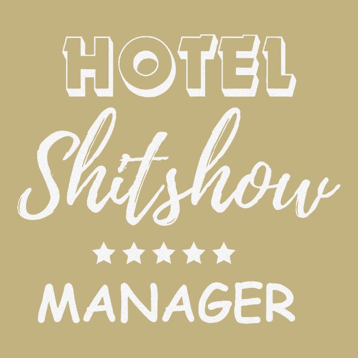 Funny Hotel Shit Show Manager Cooling Performance Crew T-Shirt
