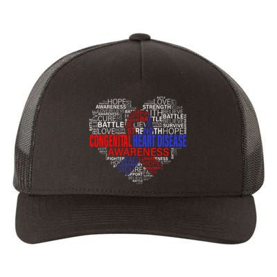 Fighting Hope Support CHD Awareness Heart Disease Yupoong Adult 5-Panel Trucker Hat