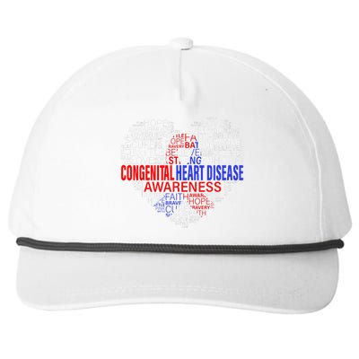 Fighting Hope Support CHD Awareness Heart Disease Snapback Five-Panel Rope Hat