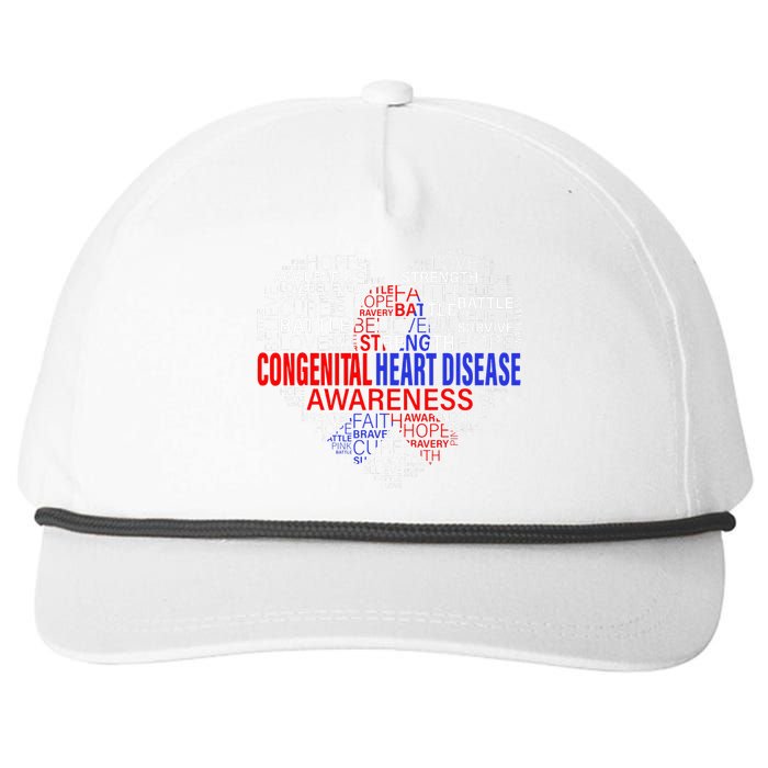 Fighting Hope Support CHD Awareness Heart Disease Snapback Five-Panel Rope Hat