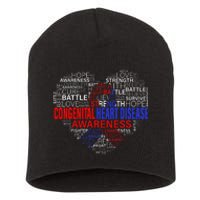 Fighting Hope Support CHD Awareness Heart Disease Short Acrylic Beanie