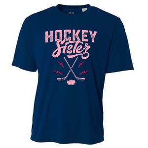 Funny Hockey Sister For Wo Girls Ice Hockey Player Lovers Cooling Performance Crew T-Shirt