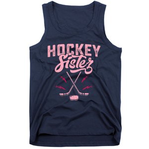 Funny Hockey Sister For Wo Girls Ice Hockey Player Lovers Tank Top