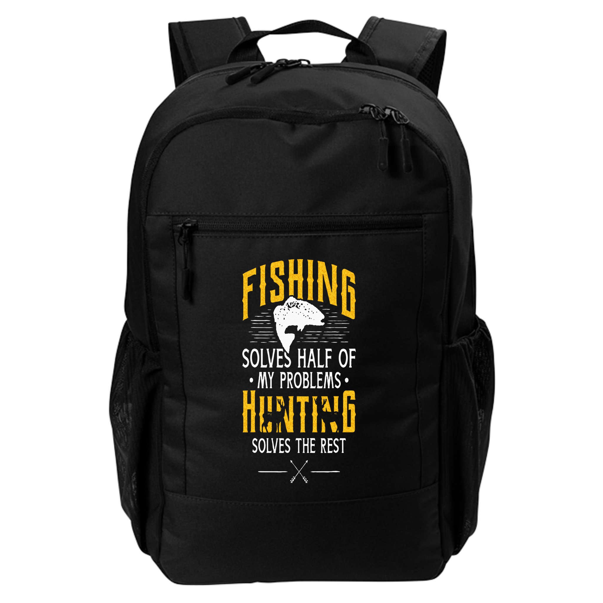 Fishing & Hunting Solve My Problems Funny Gift Backpack