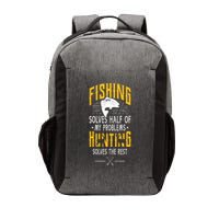 Fishing & Hunting Solve My Problems Funny Gift Vector Backpack