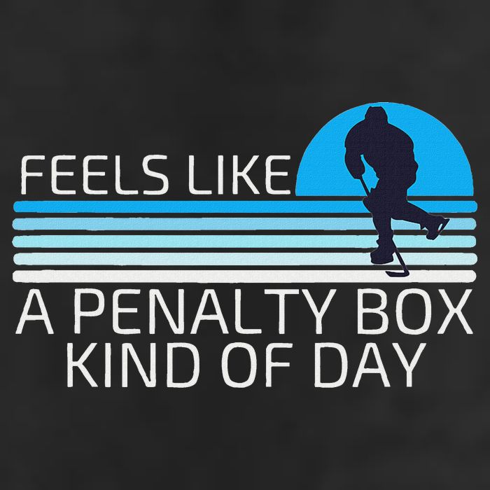 Funny Hockey Sunset Feels Like A Penalty Box Kind Of Day Cool Comfort Performance Bucket Hat