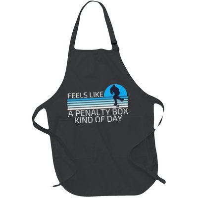 Funny Hockey Sunset Feels Like A Penalty Box Kind Of Day Apron