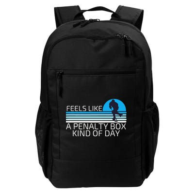 Funny Hockey Sunset Feels Like A Penalty Box Kind Of Day Backpack