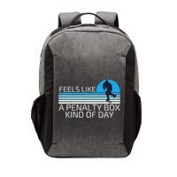 Funny Hockey Sunset Feels Like A Penalty Box Kind Of Day Vector Backpack