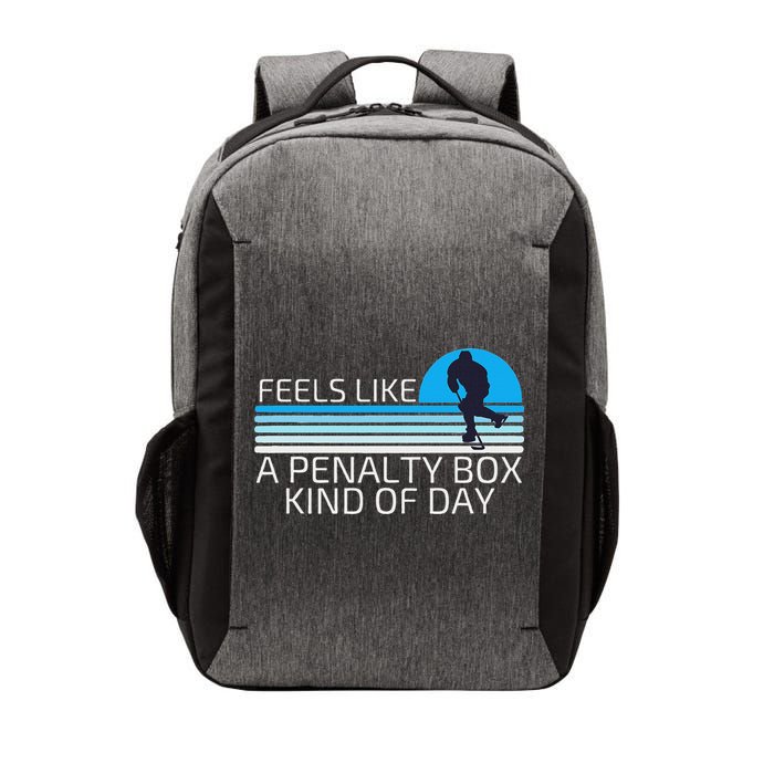 Funny Hockey Sunset Feels Like A Penalty Box Kind Of Day Vector Backpack