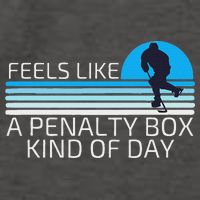 Funny Hockey Sunset Feels Like A Penalty Box Kind Of Day Vector Backpack