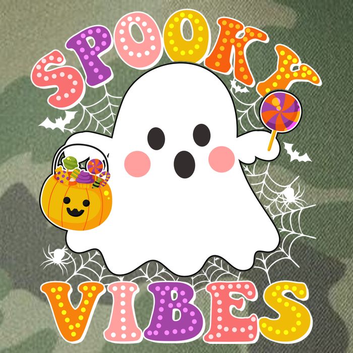 Funny Halloween Spooky Vibes Trick Or Treating Ghost Legacy Tie Dye Trucker Hat