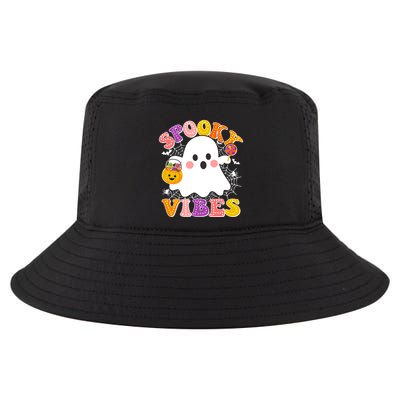 Funny Halloween Spooky Vibes Trick Or Treating Ghost Cool Comfort Performance Bucket Hat