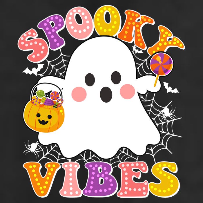Funny Halloween Spooky Vibes Trick Or Treating Ghost Cool Comfort Performance Bucket Hat