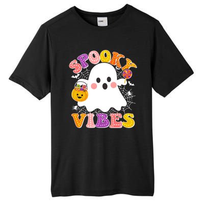 Funny Halloween Spooky Vibes Trick Or Treating Ghost Tall Fusion ChromaSoft Performance T-Shirt