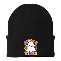 Funny Halloween Spooky Vibes Trick Or Treating Ghost Beanie