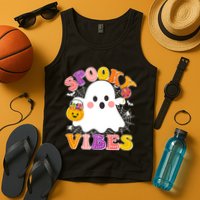 Funny Halloween Spooky Vibes Trick Or Treating Ghost Tank Top