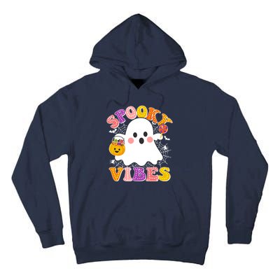 Funny Halloween Spooky Vibes Trick Or Treating Ghost Tall Hoodie