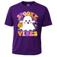 Funny Halloween Spooky Vibes Trick Or Treating Ghost Performance Shirt