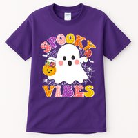 Funny Halloween Spooky Vibes Trick Or Treating Ghost Tall T-Shirt