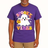 Funny Halloween Spooky Vibes Trick Or Treating Ghost Tall T-Shirt