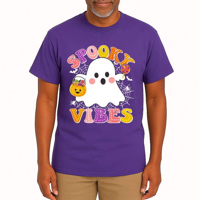 Funny Halloween Spooky Vibes Trick Or Treating Ghost Tall T-Shirt