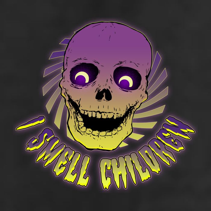 Funny Halloween Skull I Smell Children 7 Panel Mesh Trucker Snapback Hat