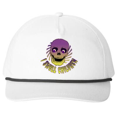 Funny Halloween Skull I Smell Children Snapback Five-Panel Rope Hat