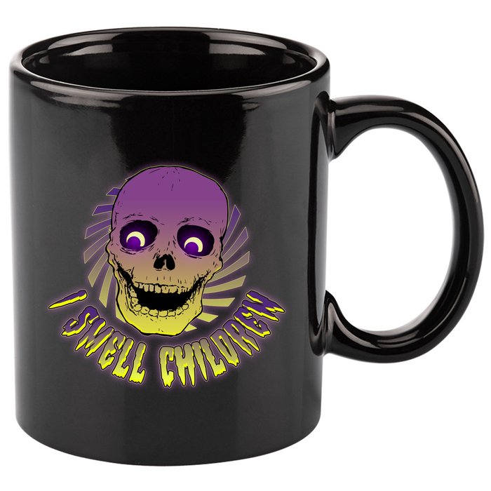 Funny Halloween Skull I Smell Children 11oz C Handle Ceramic Mug