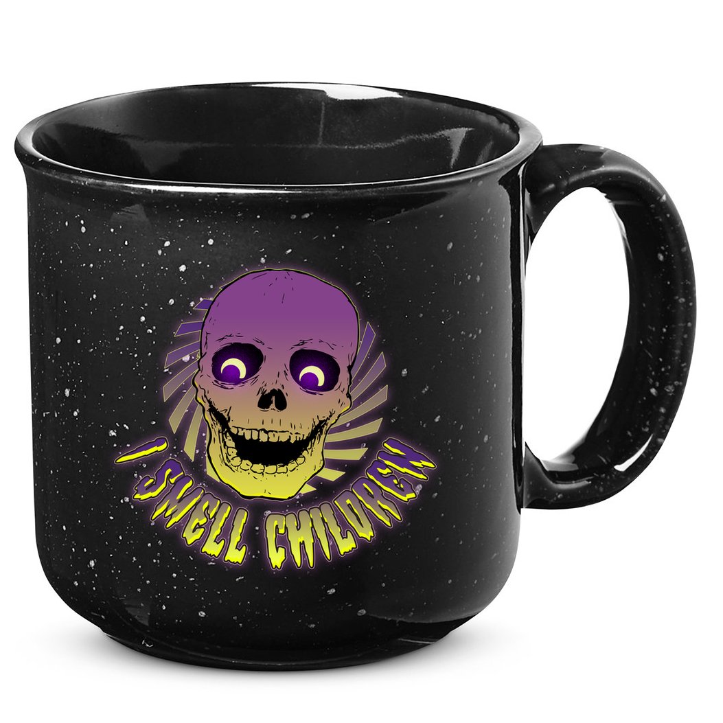 Funny Halloween Skull I Smell Children 15oz Campfire Ceramic Mug