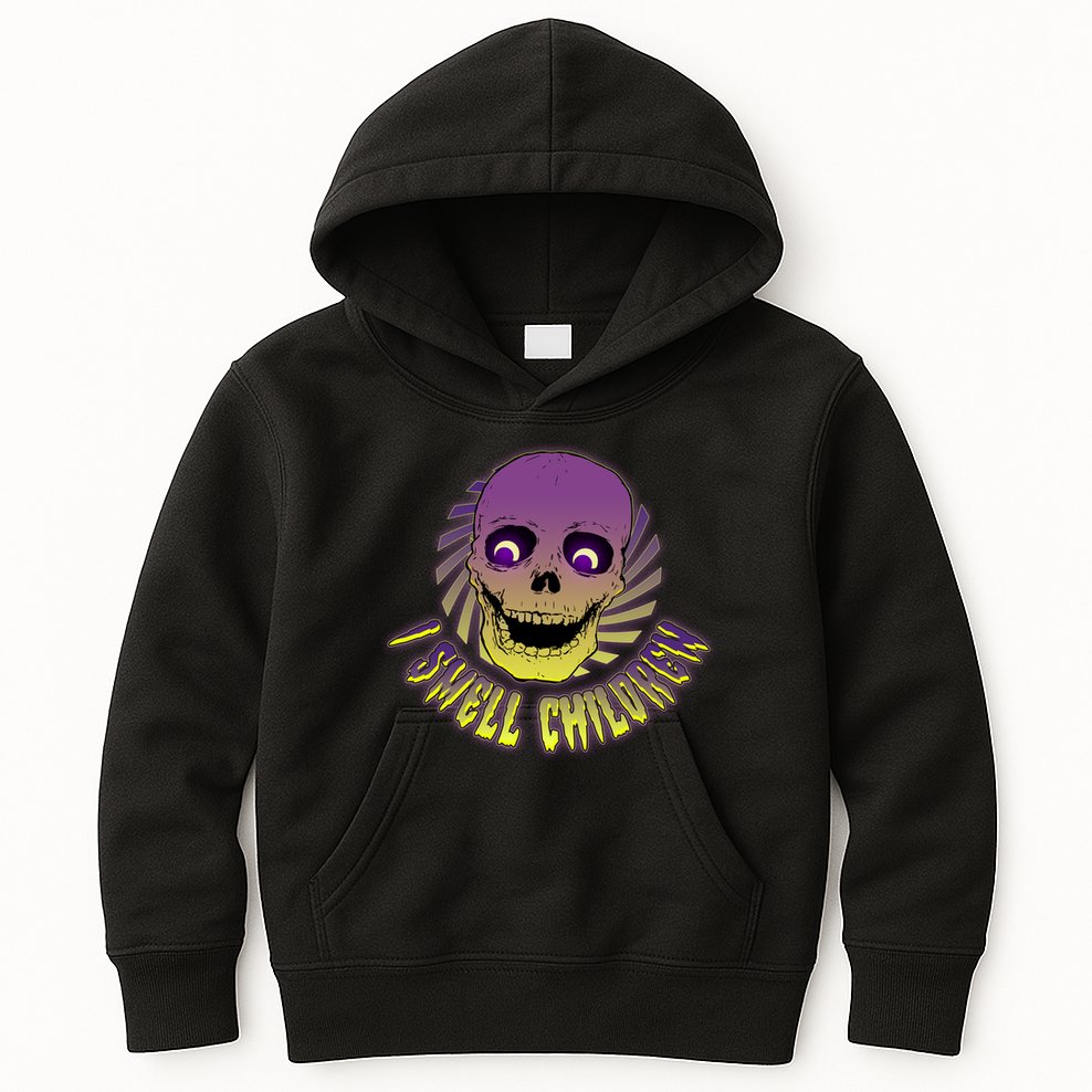 Funny Halloween Skull I Smell Children Kids Hoodie