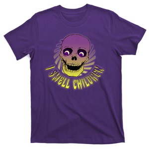 Funny Halloween Skull I Smell Children T-Shirt