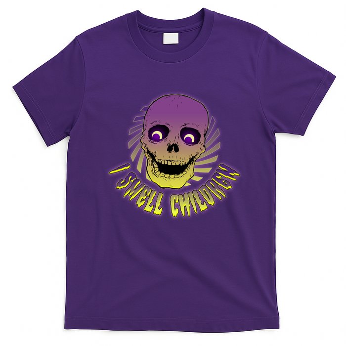 Funny Halloween Skull I Smell Children T-Shirt