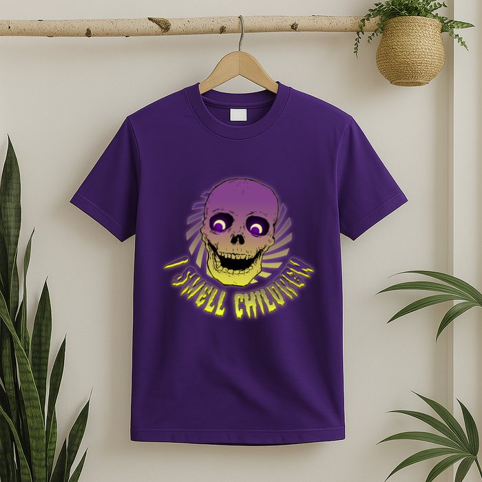 Funny Halloween Skull I Smell Children T-Shirt