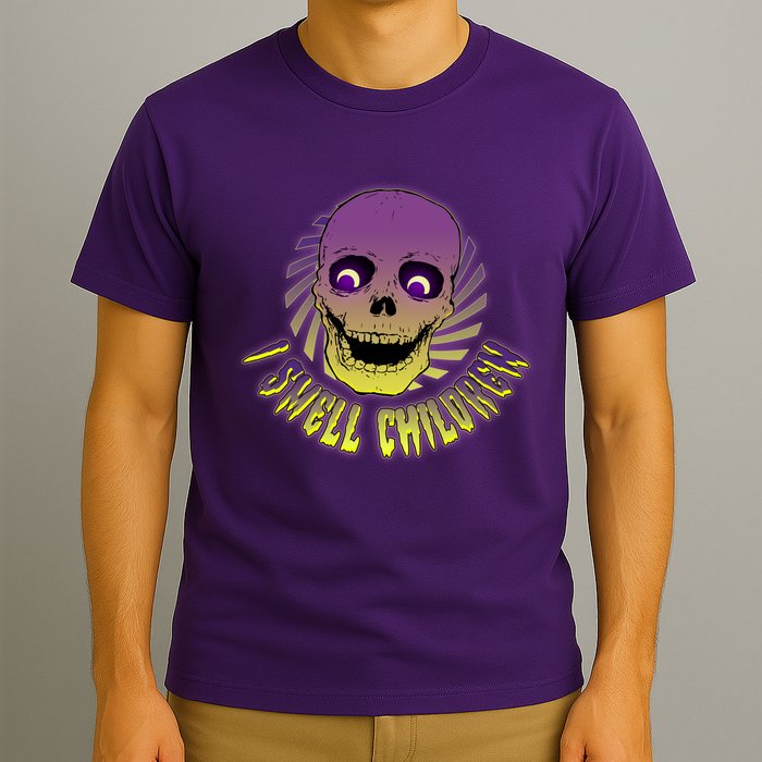 Funny Halloween Skull I Smell Children T-Shirt