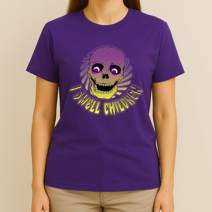 Funny Halloween Skull I Smell Children T-Shirt
