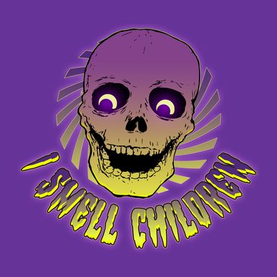 Funny Halloween Skull I Smell Children T-Shirt