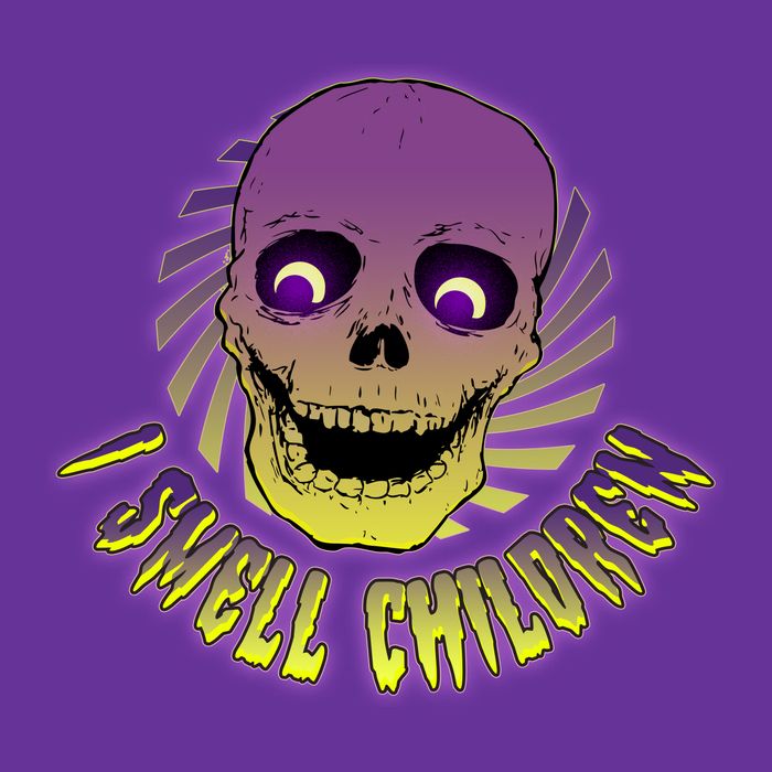 Funny Halloween Skull I Smell Children T-Shirt