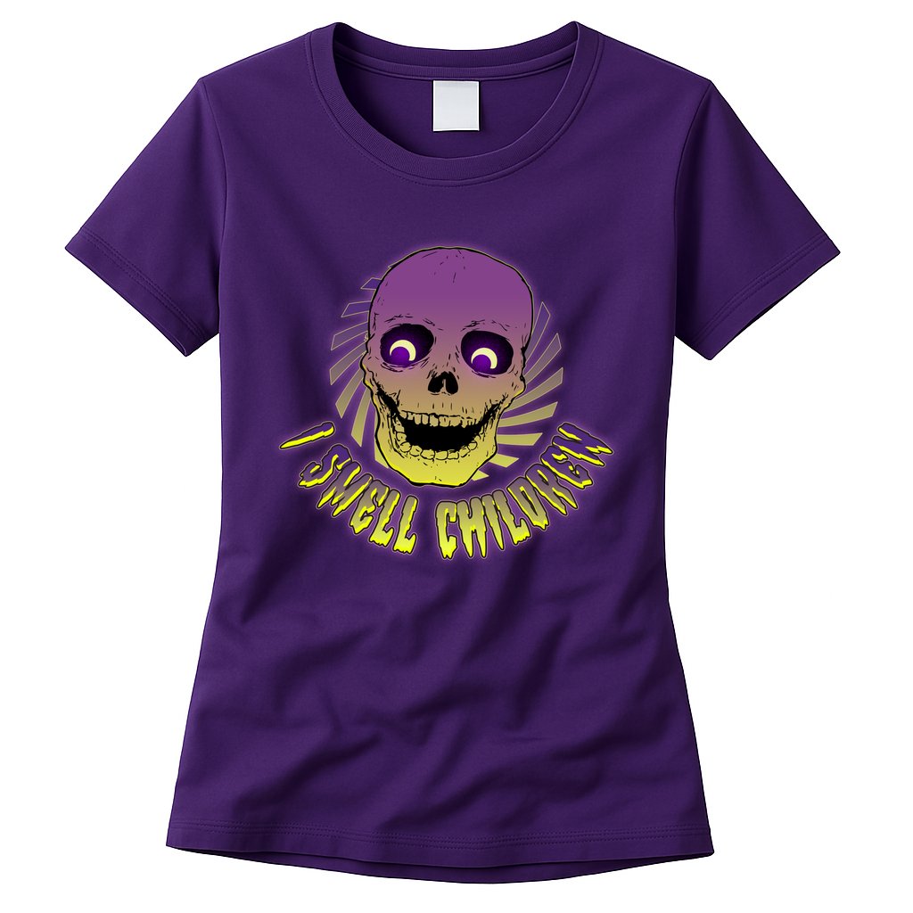 Funny Halloween Skull I Smell Children Womens T-Shirt