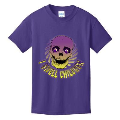Funny Halloween Skull I Smell Children Kids T-Shirt