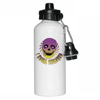 Funny Halloween Skull I Smell Children Aluminum Water Bottle