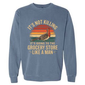 Funny Hunting Saying Woodcock Hunter I Grocery Store Garment-Dyed Sweatshirt