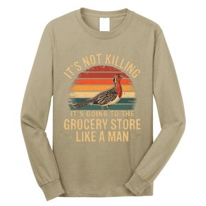 Funny Hunting Saying Woodcock Hunter I Grocery Store Long Sleeve Shirt